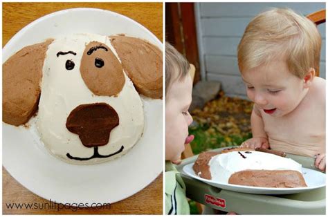 This dog cake recipe calls for pumpkin and applesauce. 15 Awesome Birthday Cakes for Kids | Puppy birthday cakes ...