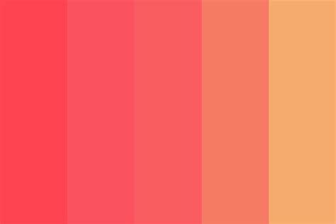 Peachest Color Palette Color Palette Peach Color Palettes Coral