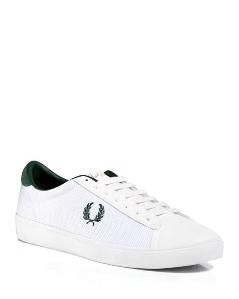Lyst Fred Perry Spencer Mesh Sneakers In White For Men