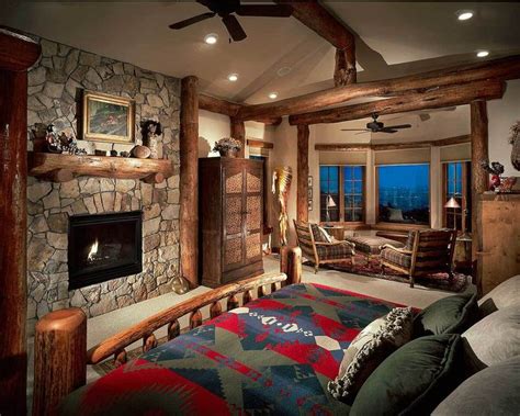 A Living Room Filled With Furniture And A Fire Place Next To A Stone