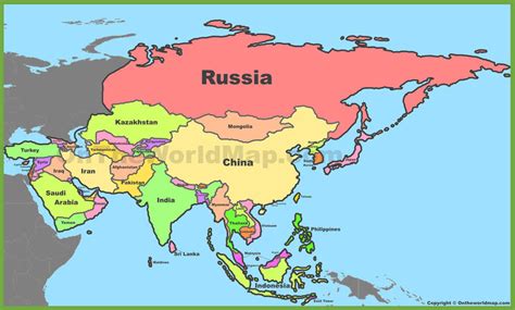 Asia Political Map ?1510584001