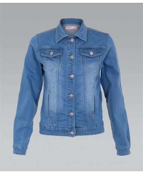 Krisp Light Blue Wash Denim Jacket New In From Krisp Clothing Uk