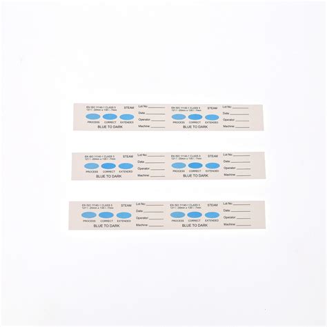 Disposable Autoclave Class 5 Steam Indicator Strip From Blue To Black China Chemical Indicator