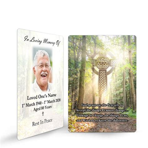 Our memorial cards are the traditional size that fold they are printed onto the highest quality boards and laminated to last with a heavy durable plastic with a crisp crease in the centre. Catholic Irish Blessing Laminated Irish Condolence ...