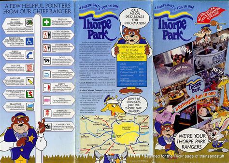 Thorpe Park Leaflet From 1989 A Photo On Flickriver