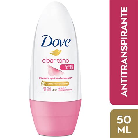 Desodorante En Roll On Dove Clear Tone Frasco 50ml Plazavea