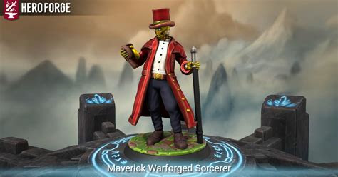Maverick Warforged Sorcerer Made With Hero Forge