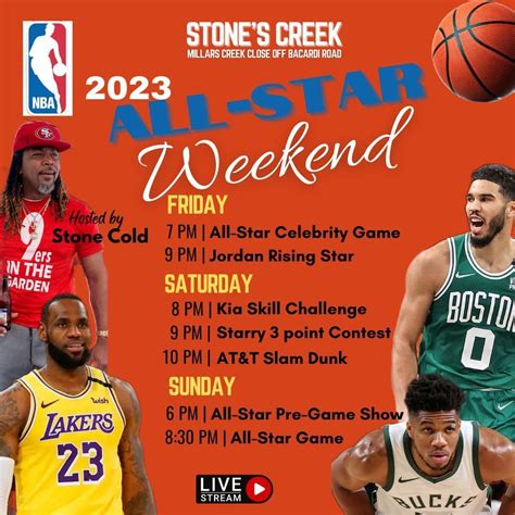 Nba All Star Weekend Watch Party Stones Creek Nassau 17 February To