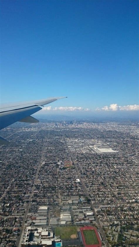 Los Angeles Airplane View Views Scenes
