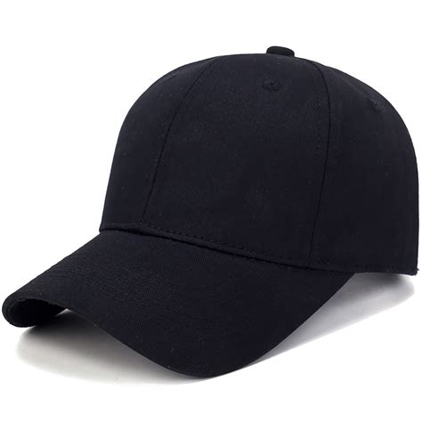 Black Cap Solid Color Baseball Cap Snapback Caps Casquette Hats Fitted