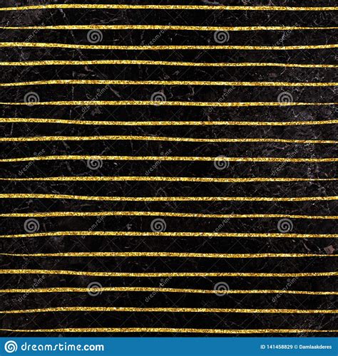 Glitter Stripes Pattern On Marble Background Glitter