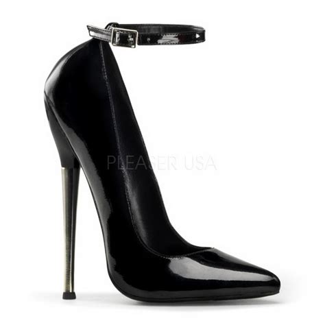 Scopri la collezione primavera estate primadonna collection! Nero Vernice 16 cm DAGGER-12 Scarpe Décolleté Tacco Stiletto