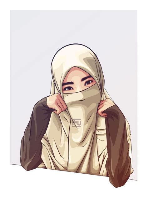 75+ Gambar Kartun Muslimah Cantik dan Imut (bercadar, sholehah, lucu
