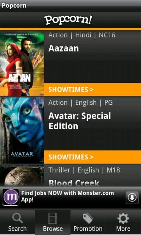 Now also available for android. Popcorn: SG Movie Showtimes - Android Apps on Google Play