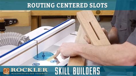 Routing Slots Through A Workpiece Rockler Skill Builder Youtube