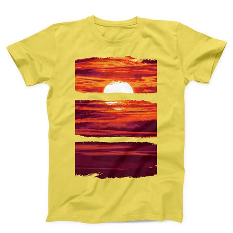 Sunset Unisex T Shirt Sunrise Graphic Creative Tee Sunset Etsy