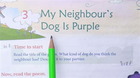 Poem My Neighbours Dog Is Purple Icse English Literature Class 2
