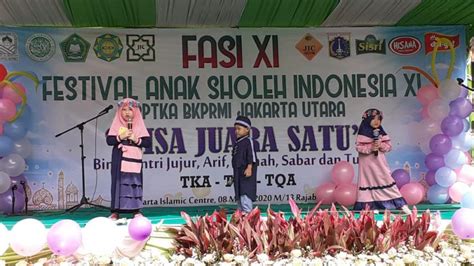 Festival Anak Sholeh Xi Digelar Di Jakarta Islamic Center Ihram