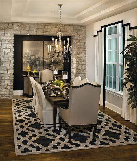 Asheville Model Home Interior Design 1264f Traditional Dining Room