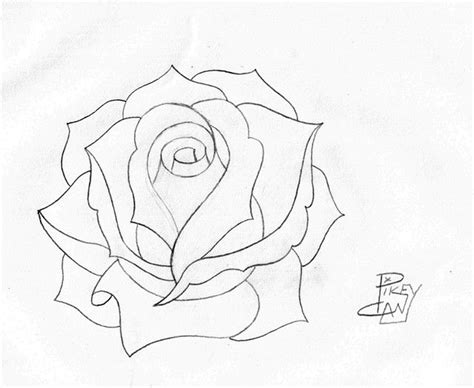 Roses Drawings In Pencil