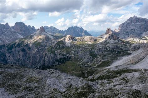 Tre Cime Di Lavaredo Italy Stock Photo Image Of European Hiking