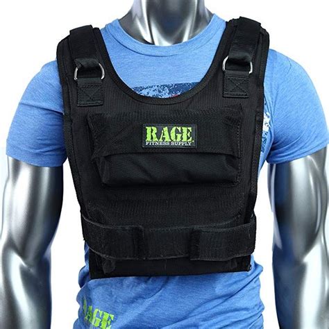 Rage Fitness Adjustable Weighted Vest Black One Size Review