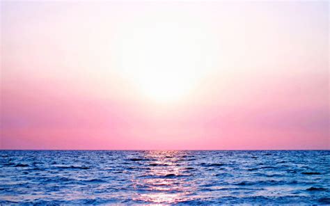 Earth Sunset Pastel Sky Sea Colorful Wallpaper In 2019 Pc Desktop
