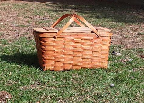Vintage Wov N Wood Basket By Jerywil With Removable Basket By
