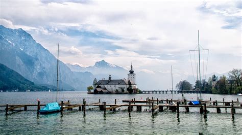 Photo Austria Schloss Ort Castle Traunsee Nature Castles 1920x1080