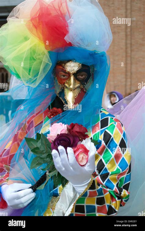 Carnival Mask Venice Costume Harlequin Hi Res Stock Photography And