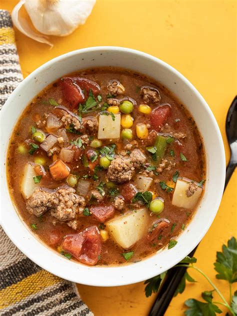 Make Easy Beef Soup With Vegetable Recipe X Hellme