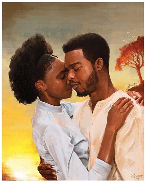 Pin By Pamela Coleman Okoro On Beautiful And Black Black Artists Black Artwork Couple