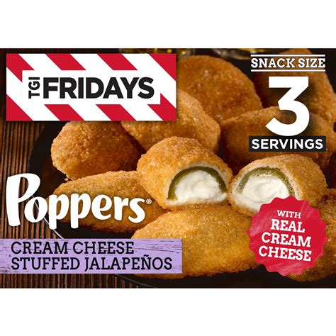 Tgi Fridays Frozen Appetizers Cream Cheese Stuffed Jalapeno Poppers 8