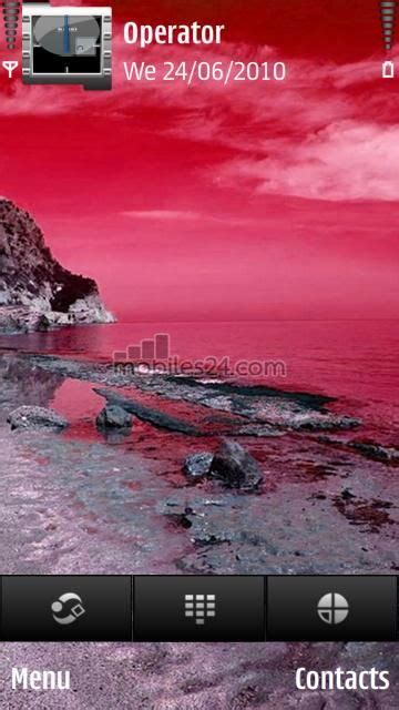 Pink Sunset Free Symbian S60 5th Edition 360x640 Theme Download