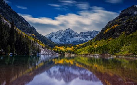 Mountain Forest Lake Reflection Quiet Scenery Wallpaper Nature And Landscape Wallpaper