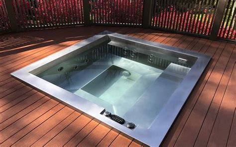 Bradford Stainless Steel Hot Tub Ss By Harbor Hot Tubs Sparkling