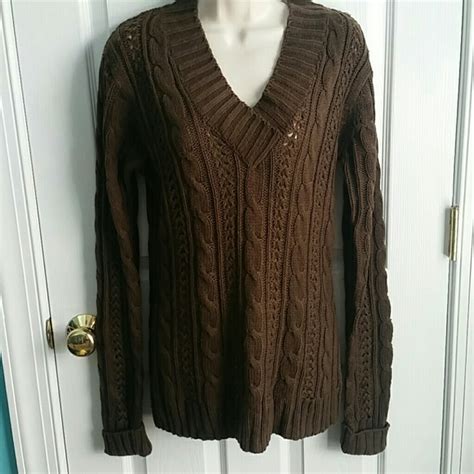 Wet Seal Sweaters Brand New Chocolate Brown Cable Knit Sweater Poshmark