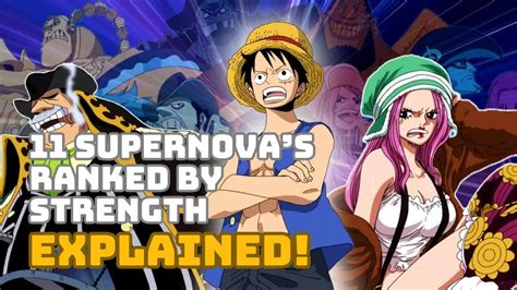 Ultimate Power Rankings One Piece Supernovas Strength Youtube