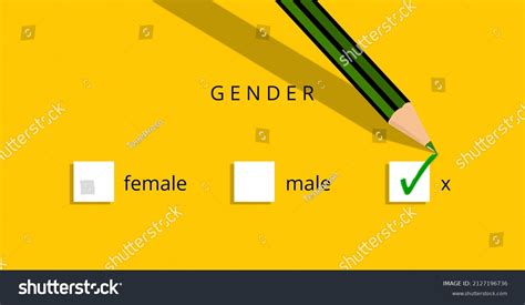 Third Gender Classifications Nonbinary Intersex People Stock