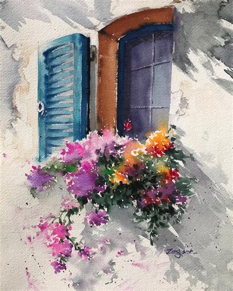 Watercolor Paintings Capture The Captivating Colors Of Springtime In