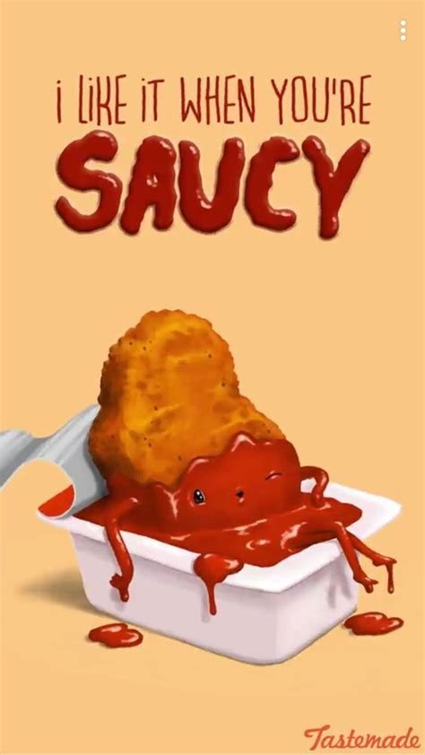 I Like It When Youre Saucy Food Pun For A Clever Easy Diy Valentines