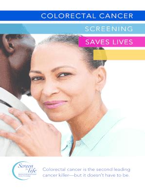 Fillable Online Cdc Colorectal Cancer Screening Saves Lives Educational
