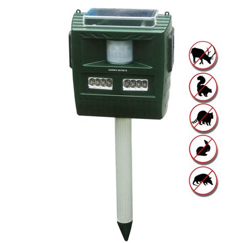 Sometimes you will encounter an aggressive raccoon that is stubborn and will not go away by conventional means. GARDEN SECRETS® 3-in-1 Professional ULTRASONIC ANIMAL ...