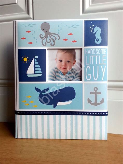 Carters baby memory books babys first book stylishsoul. Carter's Blue UNDER THE SEA Baby Boy Memory Keepsake Book ...
