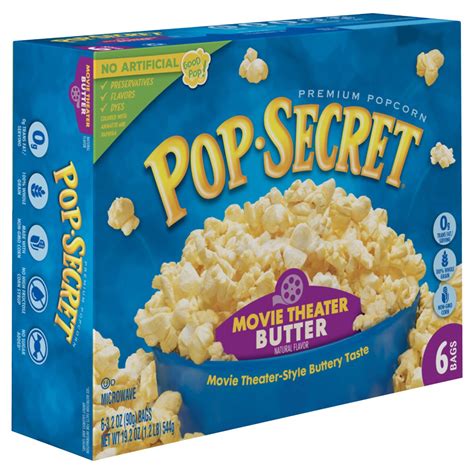 Pop Secret Movie Theater Butter Microwave Popcorn Shop Popcorn At H E B