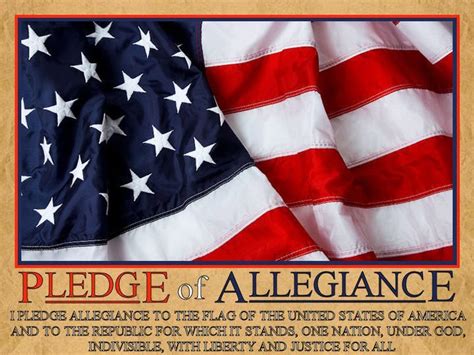 The pledge of allegiance of the united states is an expression of allegiance to the flag of the united states and the republic of the united states of america. The Average American: GOOD BYE FOR NOW