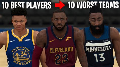 Our team has finally made it! Trading The 10 BEST NBA Players To The 10 WORST Teams ...