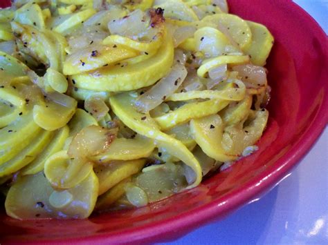 Stewed Summer Squash And Onions Recipe