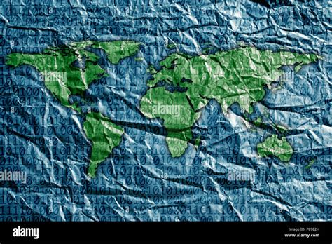 Close Up Shot Of World Map Stock Photo Alamy