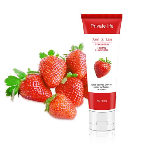 Aphrodisiac Edible Sex Lubricant Strawberry Flavor 60 Ml